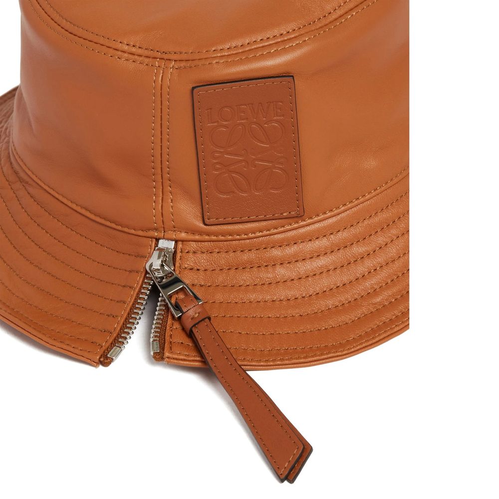 Loewe Brown Calfskin Bucket Hat | Regal Royce