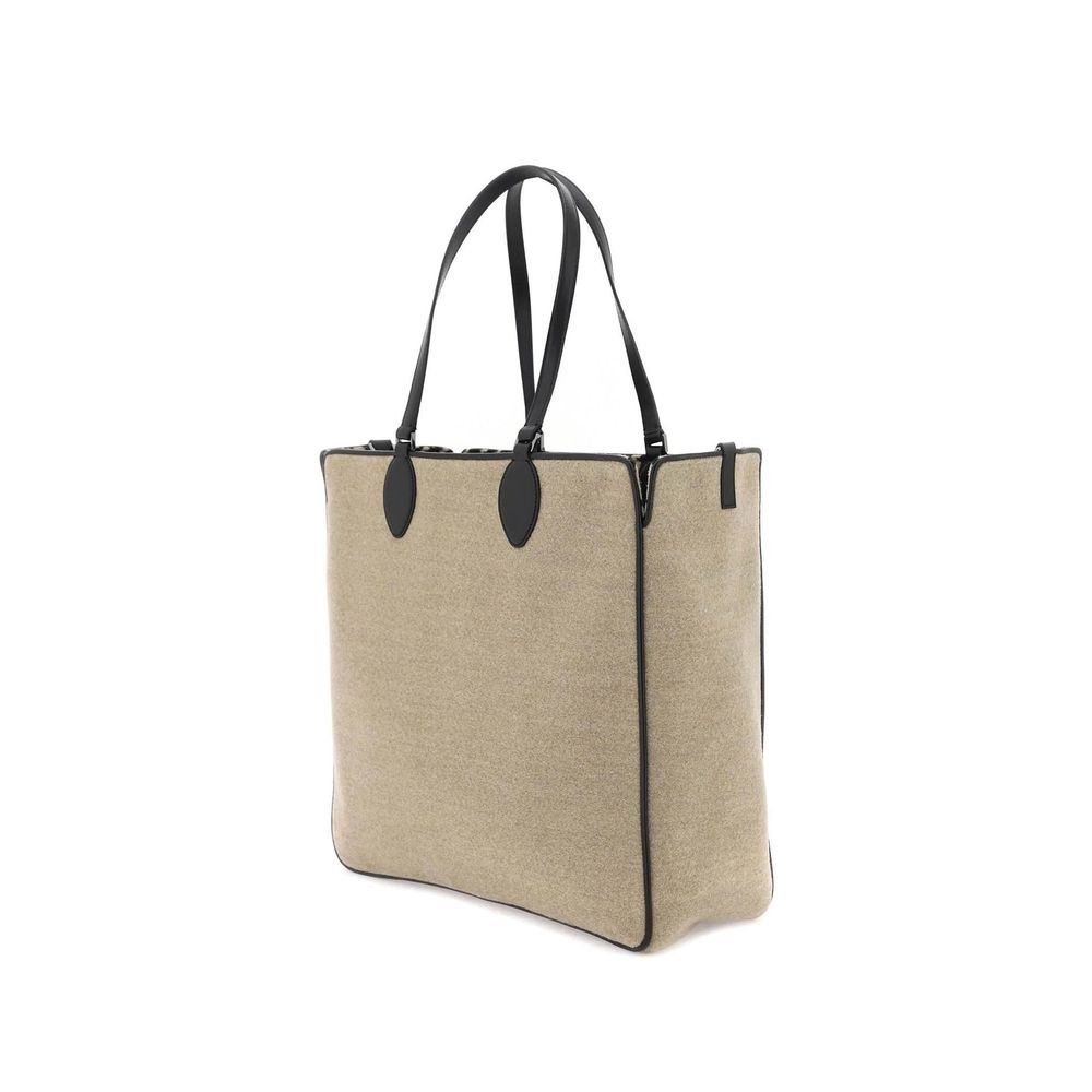 Valentino Garavani Beige Wool Tote Bag | Regal Royce