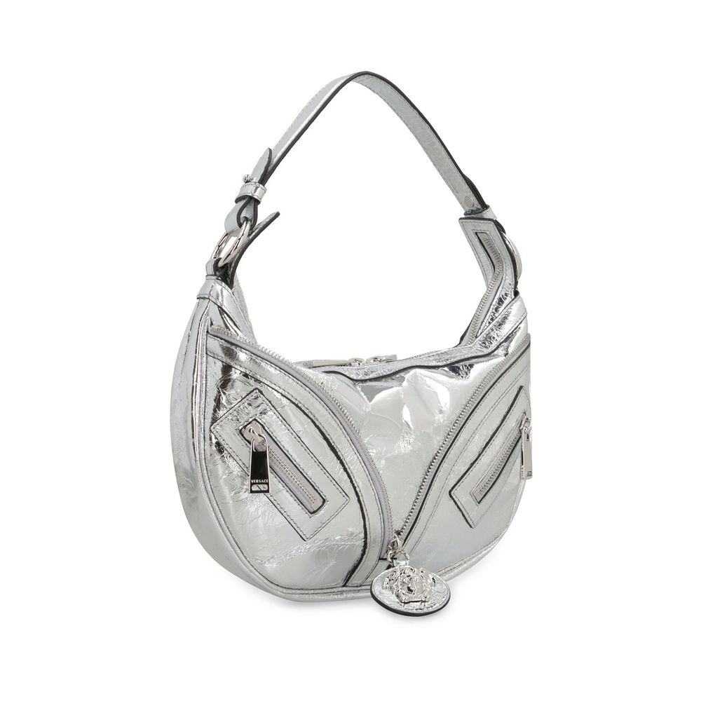 Versace Silver Lamb Leather Shoulder Bag | Regal Royce