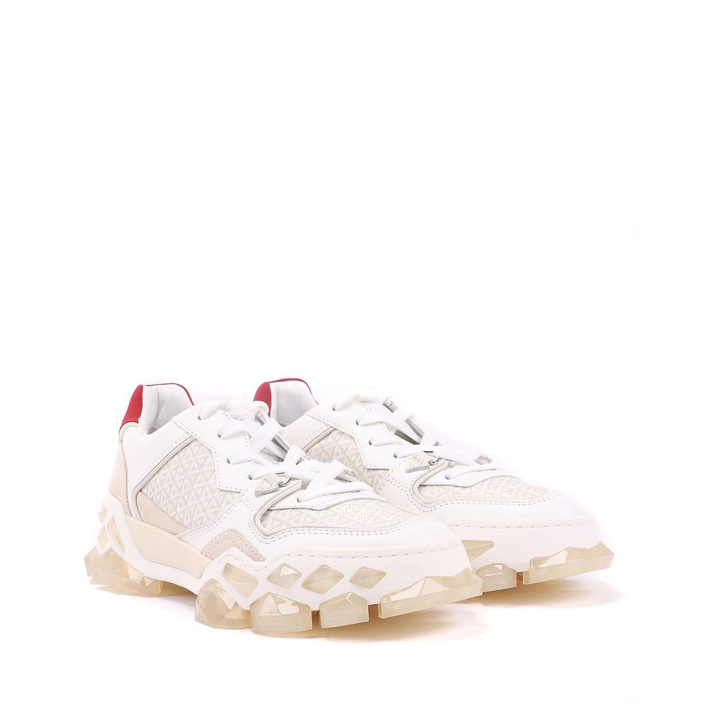 Jimmy Choo White Calfskin Athletic Sneakers | Regal Royce