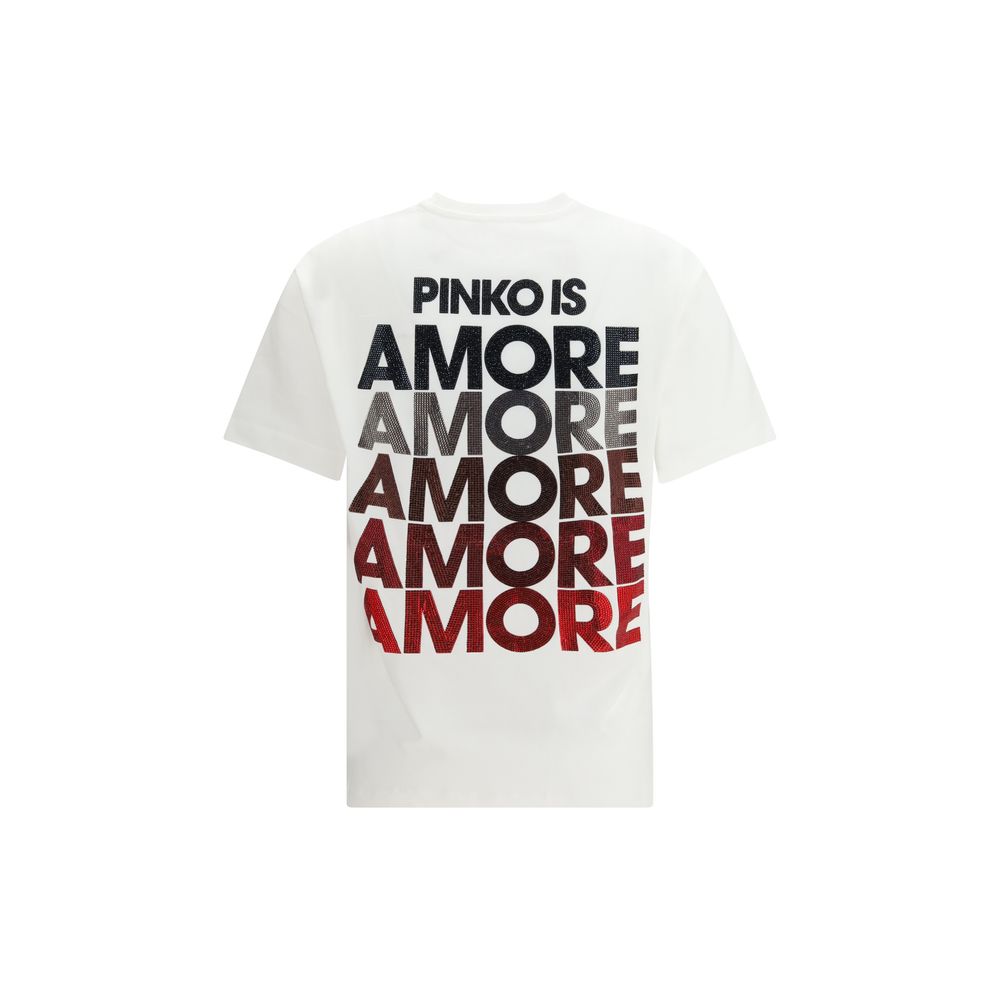 PINKO White Cotton T-Shirt | Regal Royce