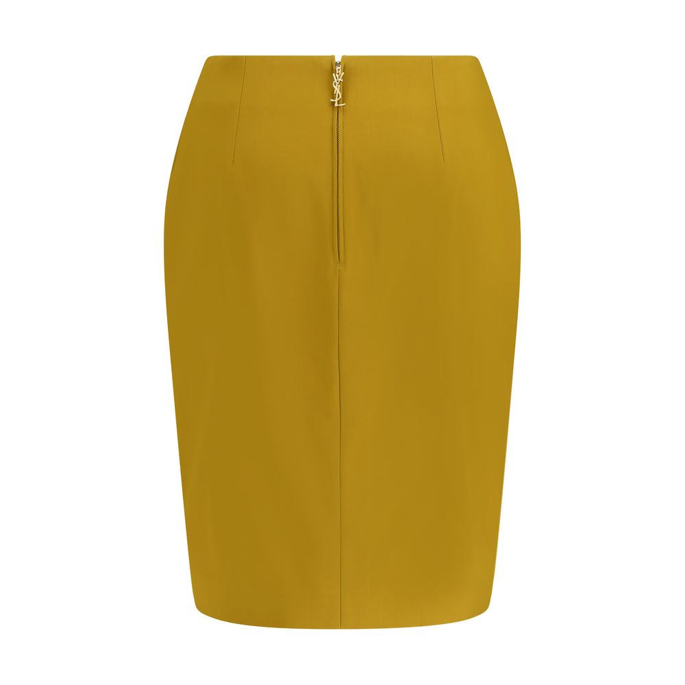 Saint Laurent Bicolor Viscose Skirt | Regal Royce