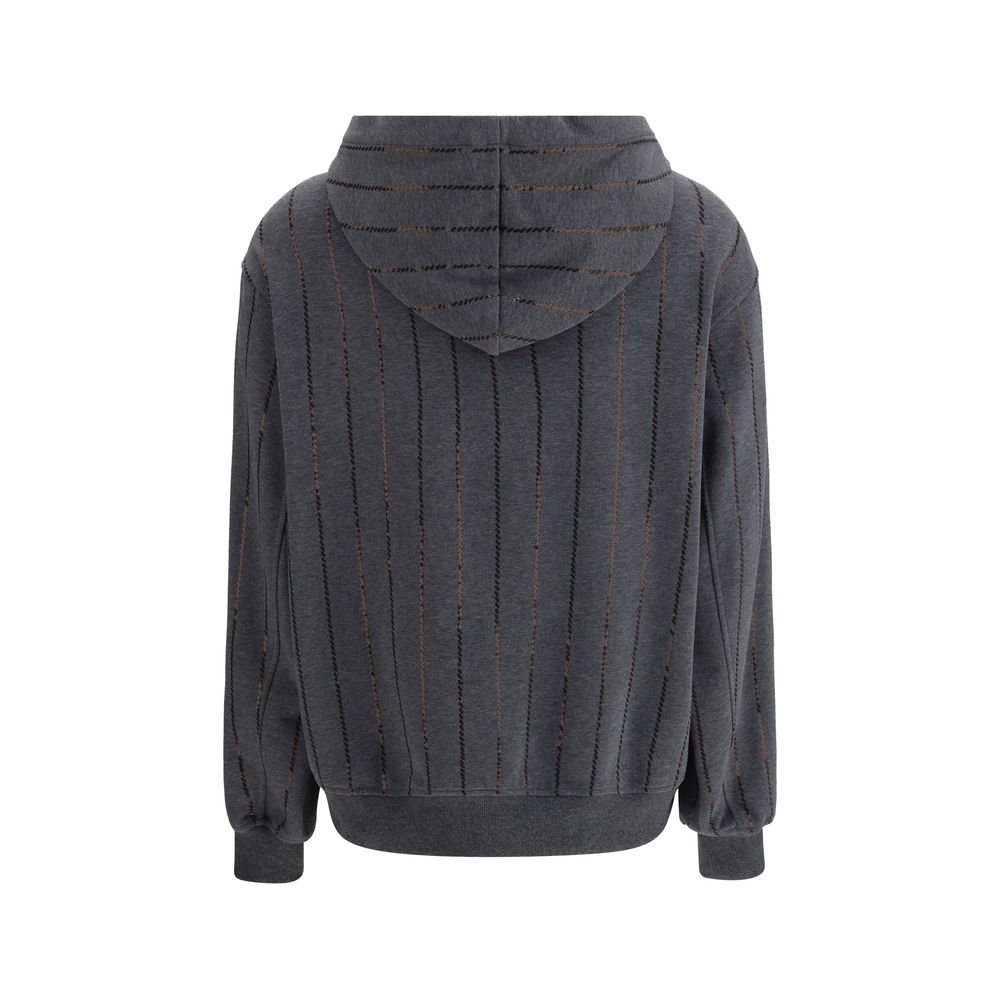 Brunello Cucinelli Gray Cotton Sweatshirt | Regal Royce