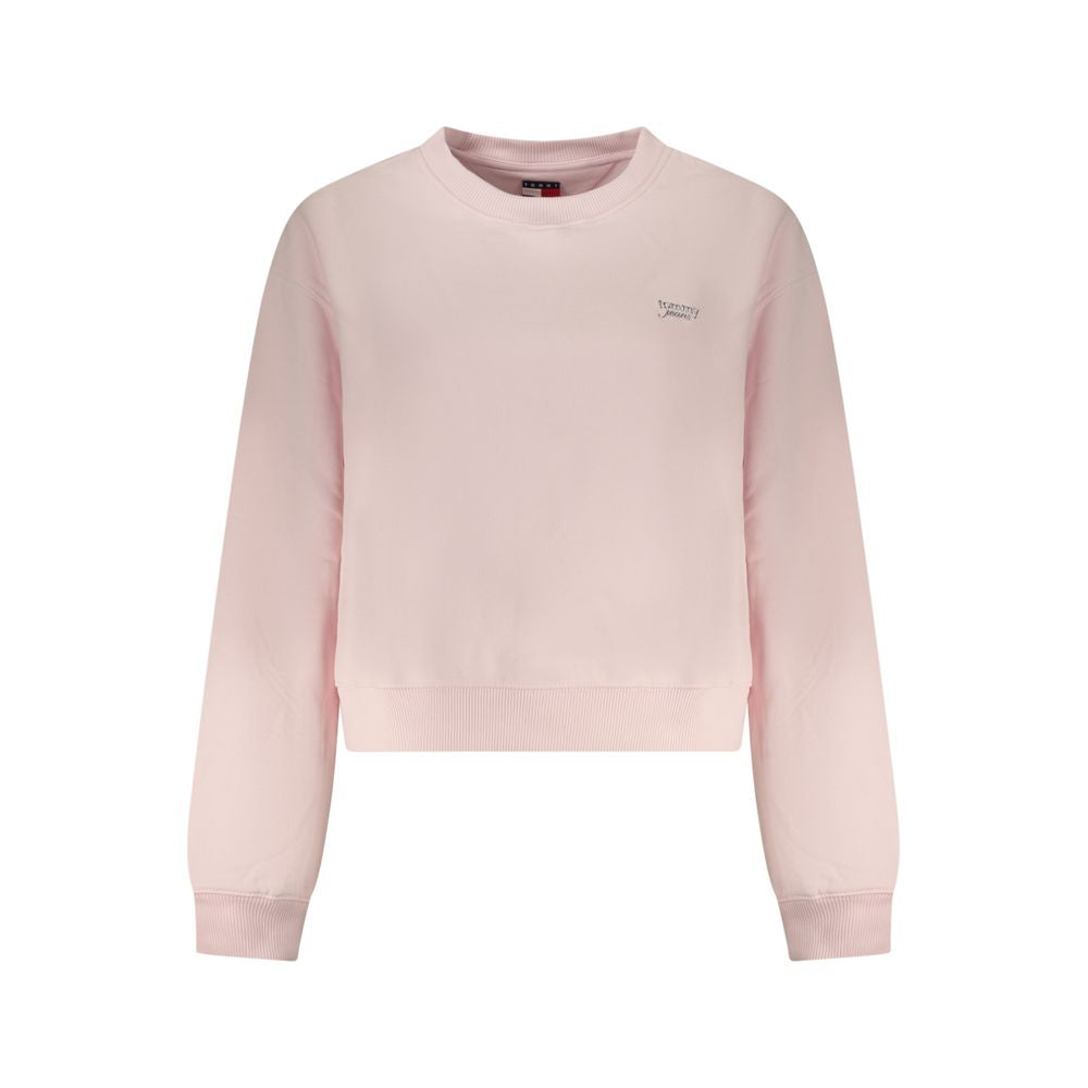 Tommy Hilfiger Pink Cotton Women Sweatshirt | Regal Royce