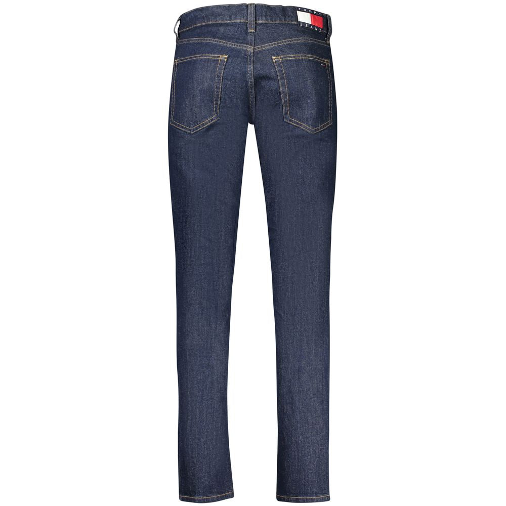 Tommy Hilfiger Blue Cotton Men's Slim Tapered Jeans | Regal Royce