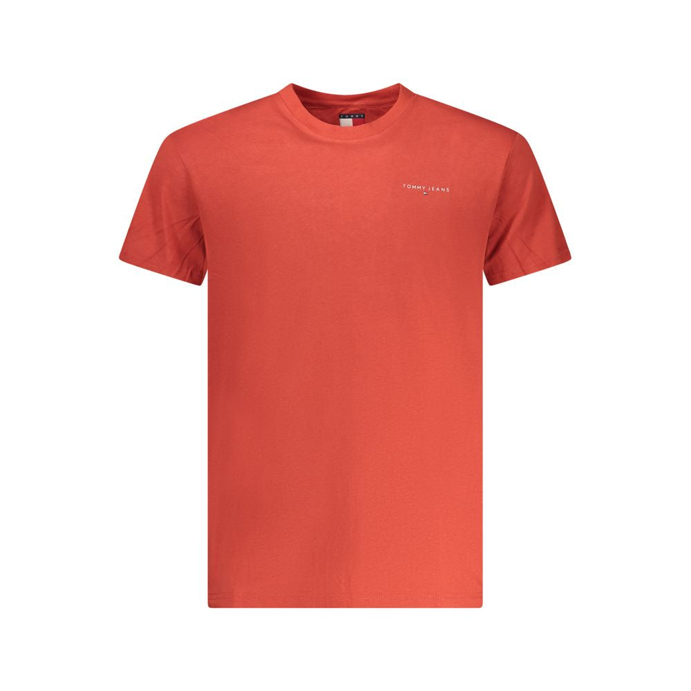Tommy Hilfiger Red Cotton Men T-Shirt | Regal Royce