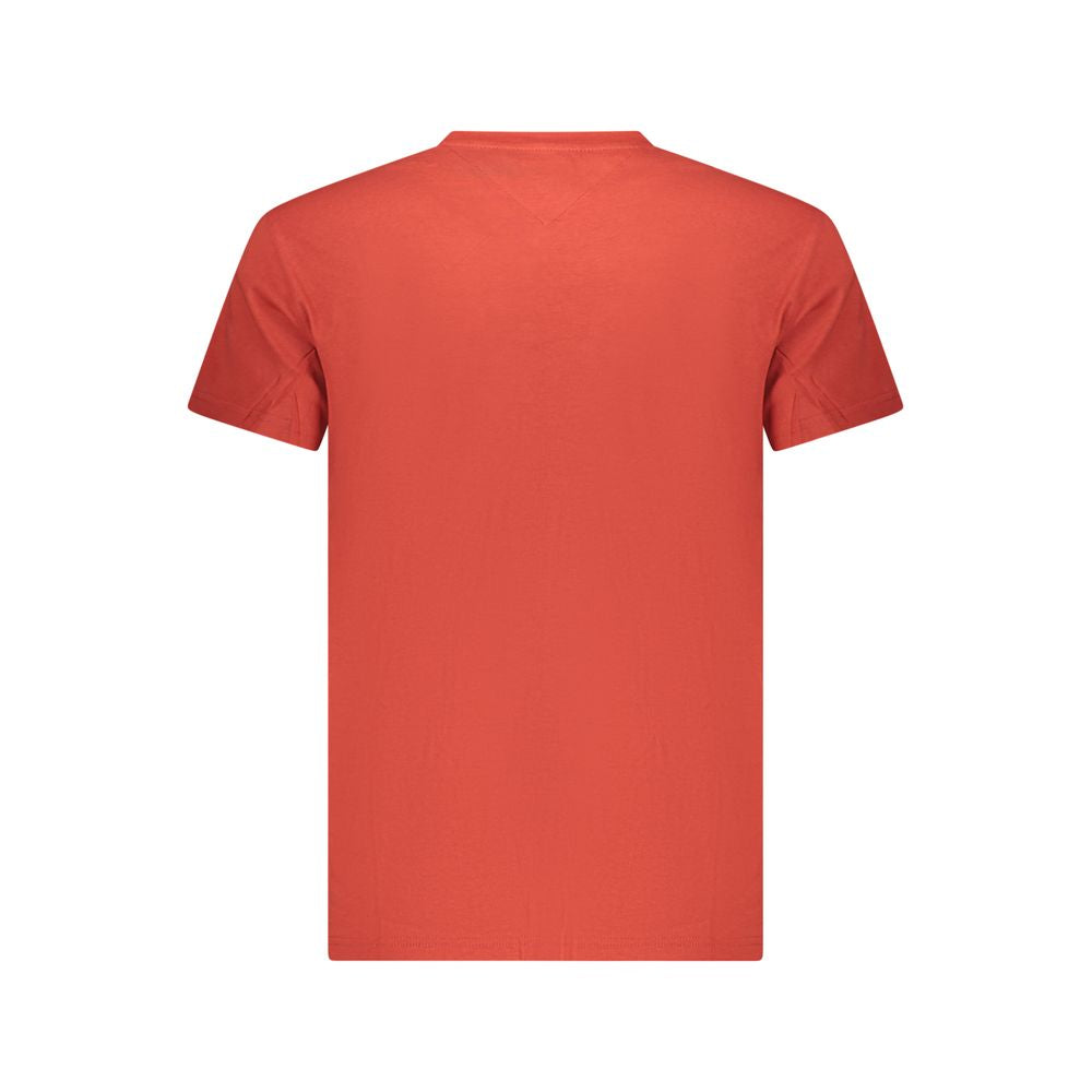 Tommy Hilfiger Red Cotton Men T-Shirt | Regal Royce