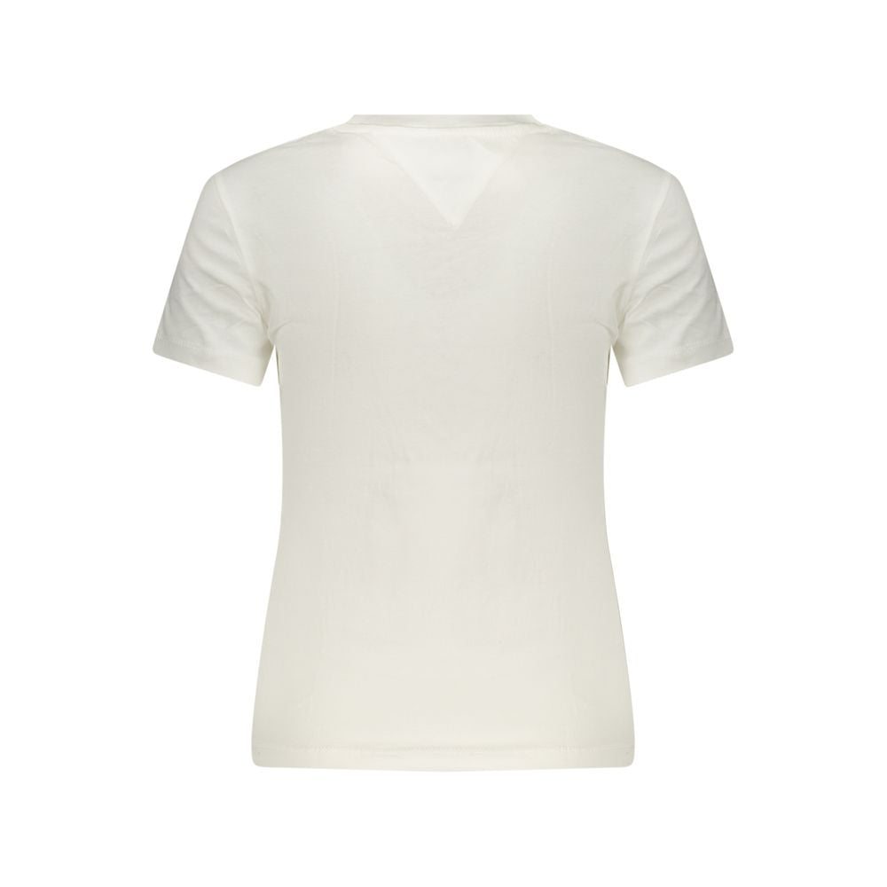 Tommy Hilfiger Bianco Cotton Women T-Shirt | Regal Royce