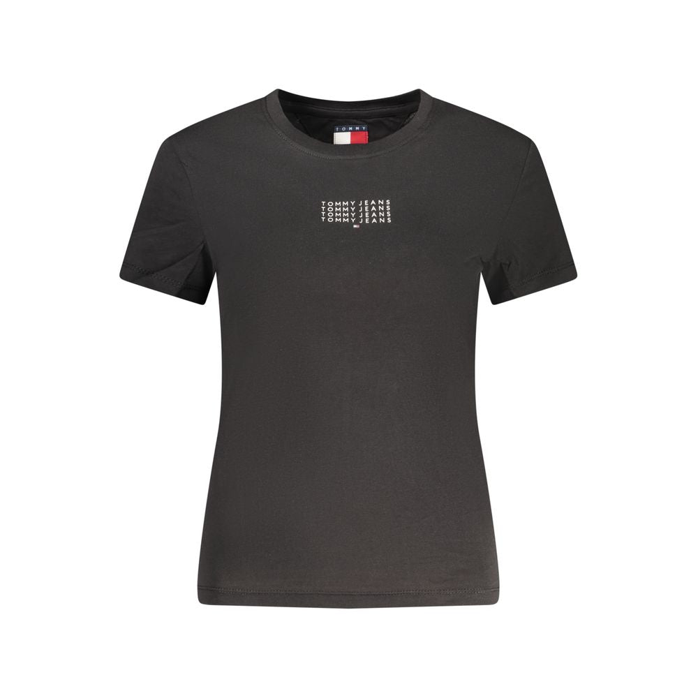 Tommy Hilfiger Black Cotton Women's T-Shirt | Regal Royce