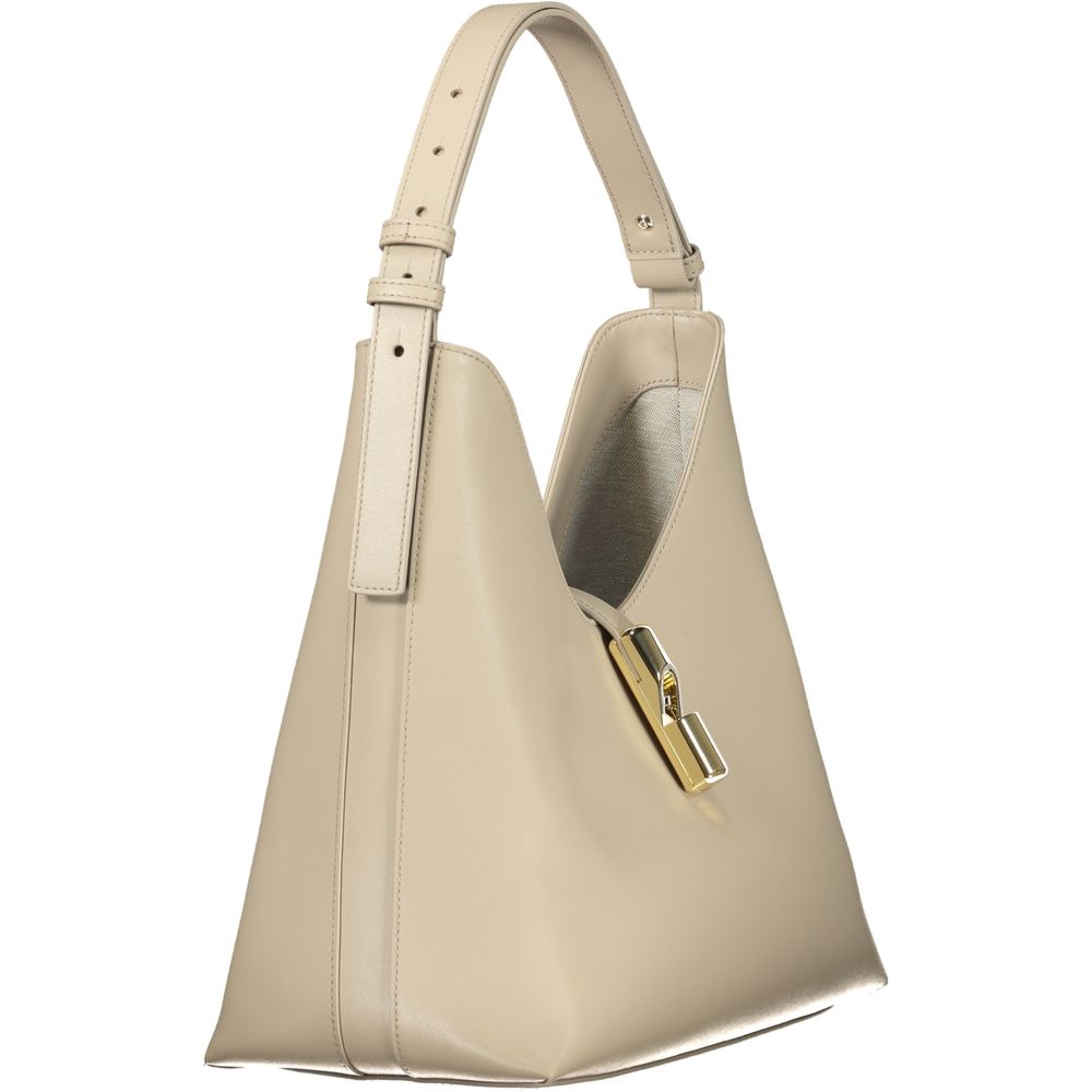 Furla Beige Leather Handbag | Regal Royce