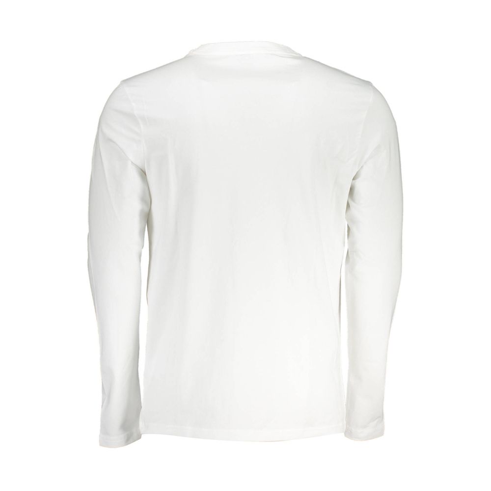 Hugo Boss White Cotton Men T-Shirt | Regal Royce