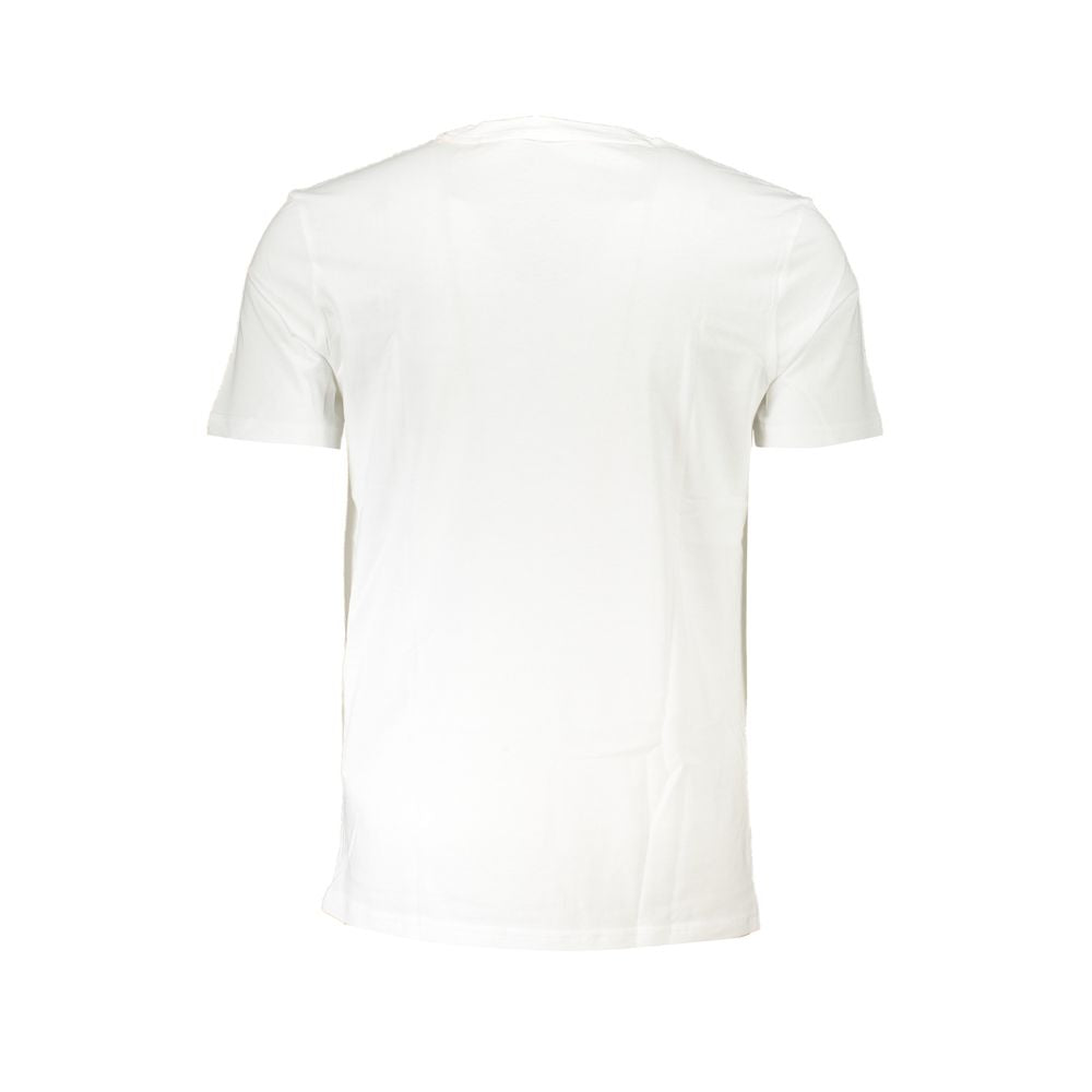Hugo Boss White Cotton Men T-Shirt | Regal Royce