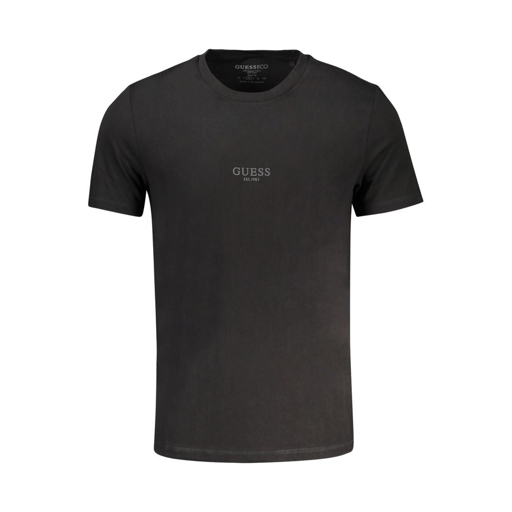 Guess Jeans Nero Cotton Men T-Shirt | Regal Royce
