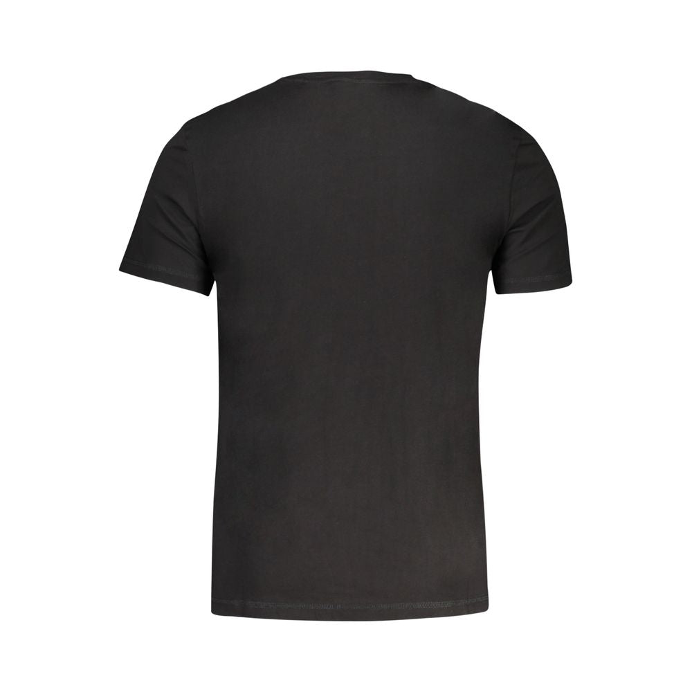 Guess Jeans Nero Cotton Men T-Shirt | Regal Royce