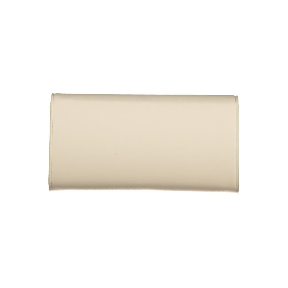 Mario Valentino Beige Polyurethane Women Wallet | Regal Royce