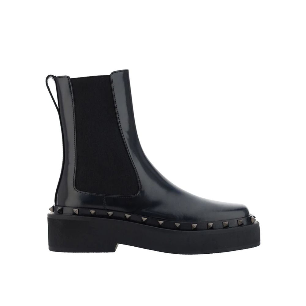 Valentino Garavani Black Calfskin Chelsea Boots | Regal Royce