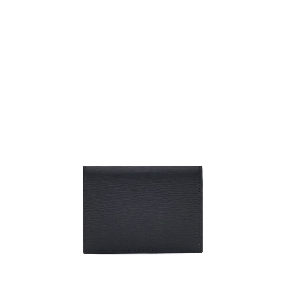 Ferragamo Black Calf Leather Bos Taurus Wallet | Regal Royce