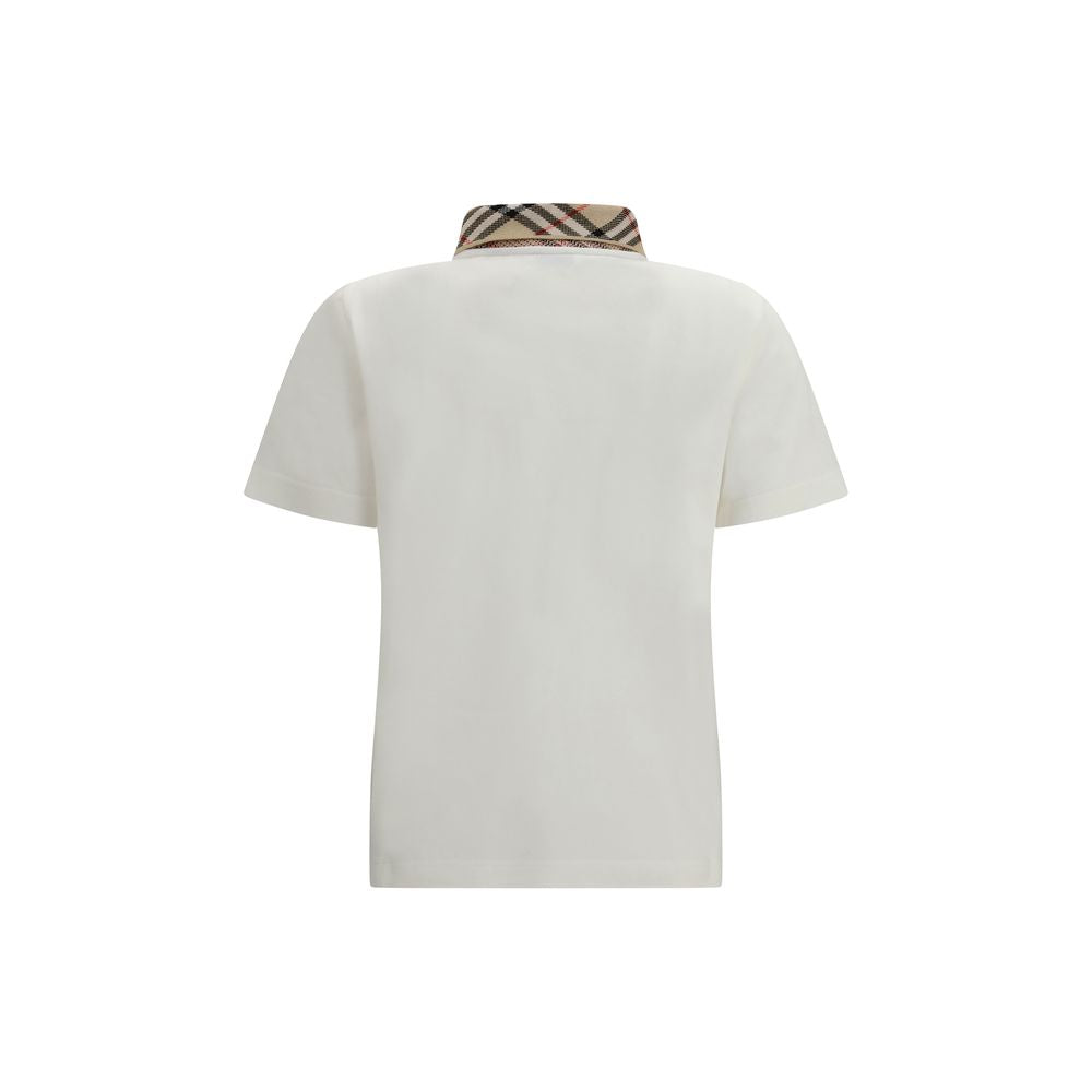 Burberry White Cotton Polo Shirt | Regal Royce