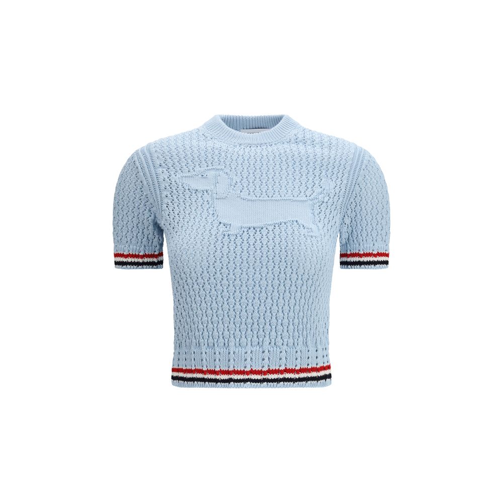 Thom Browne Blue Cotton T-Shirt | Regal Royce