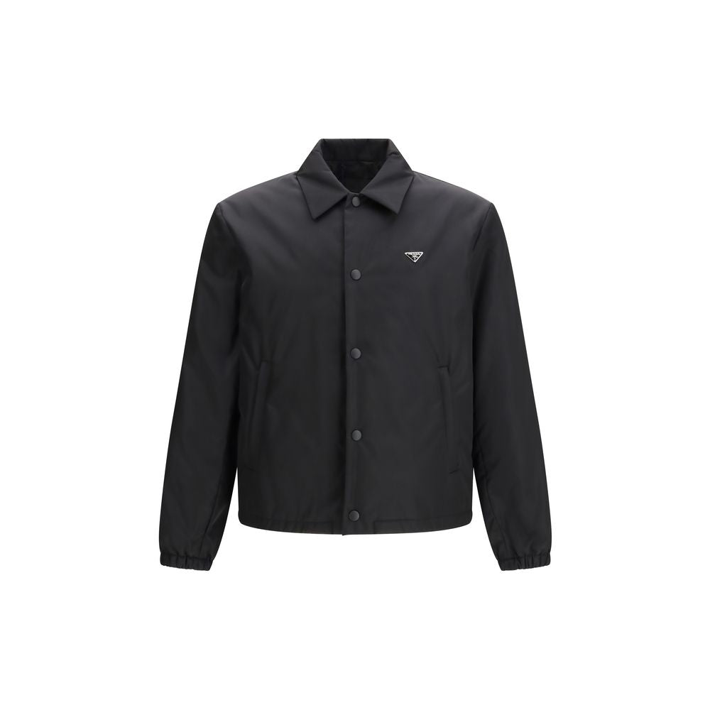 Prada Black Recycled Polyamide Coat | Regal Royce