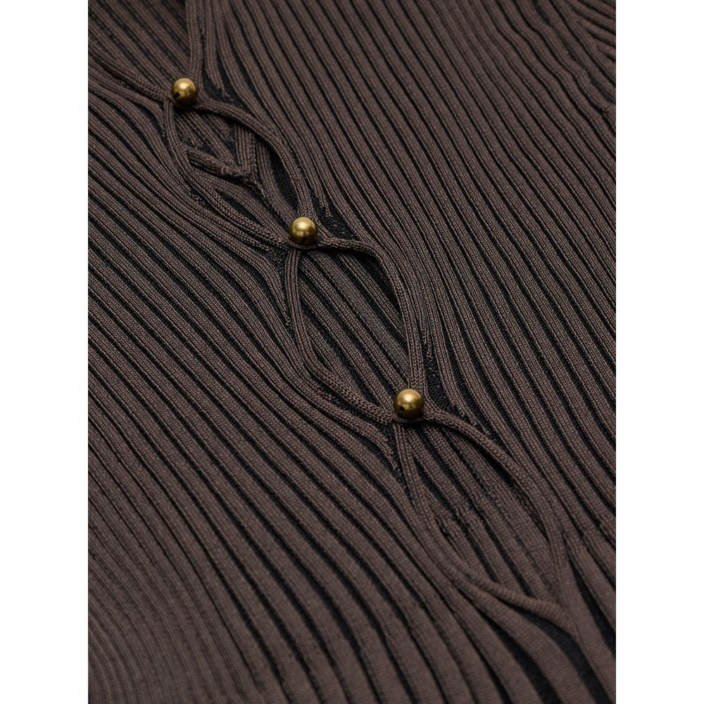 Bottega Veneta Brown Viscose Turtleneck | Regal Royce