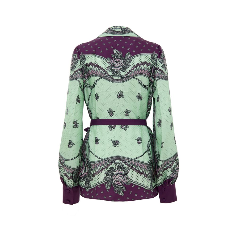 Gucci Green Silk Pattern Shirt | Regal Royce