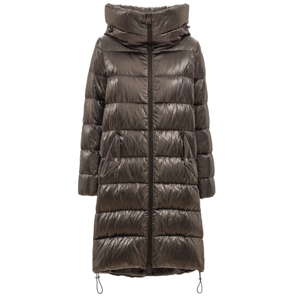 Herno Gray Viscose Parka | Regal Royce