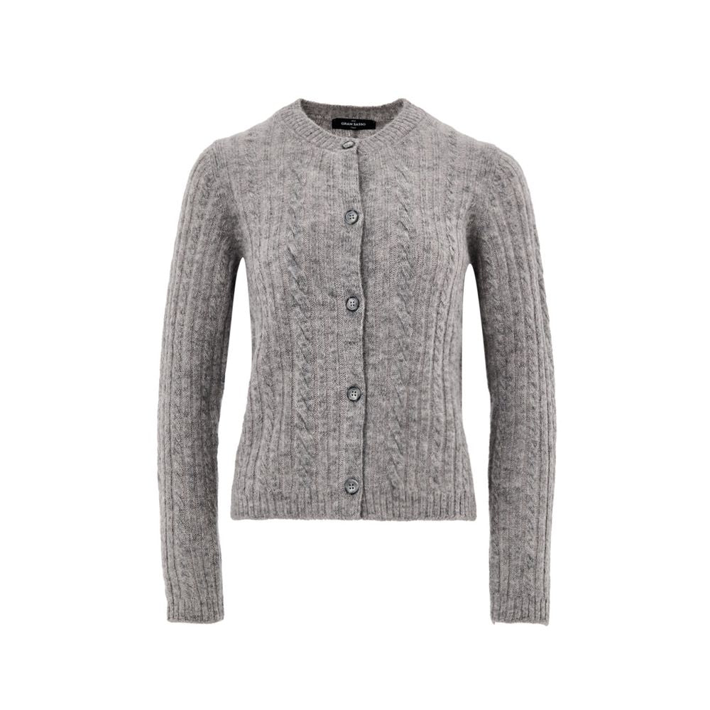 Gran Sasso Gray Wool Cardigan | Regal Royce