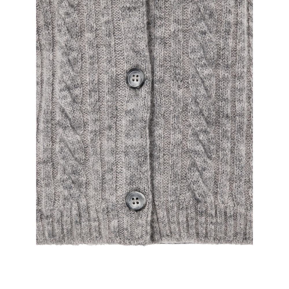 Gran Sasso Gray Wool Cardigan | Regal Royce