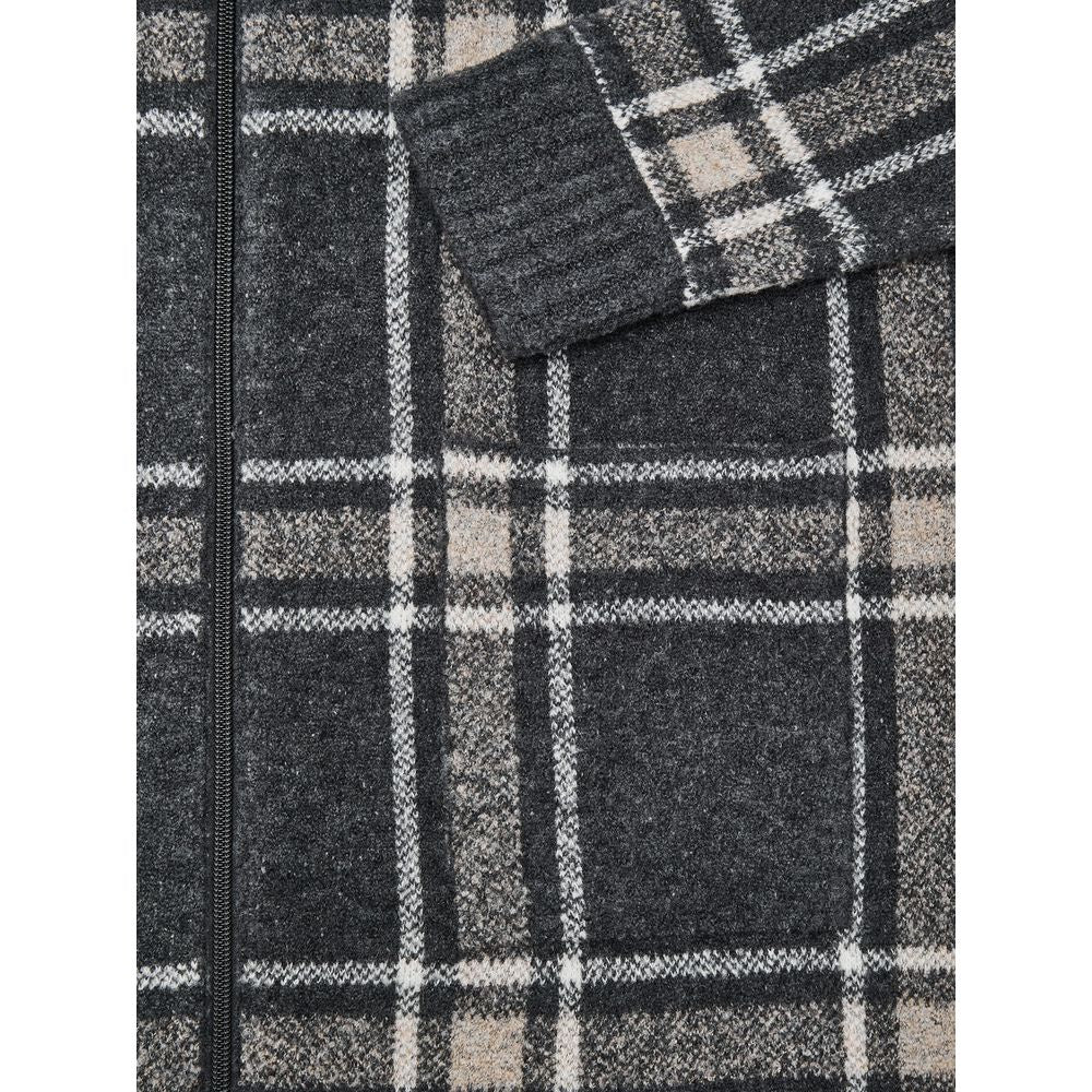 Gran Sasso Gray Wool Robe | Regal Royce