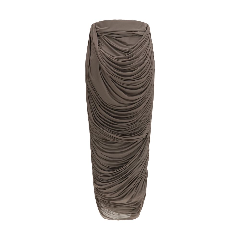 Magda Butrym Brown Copper Midi Skirt | Regal Royce