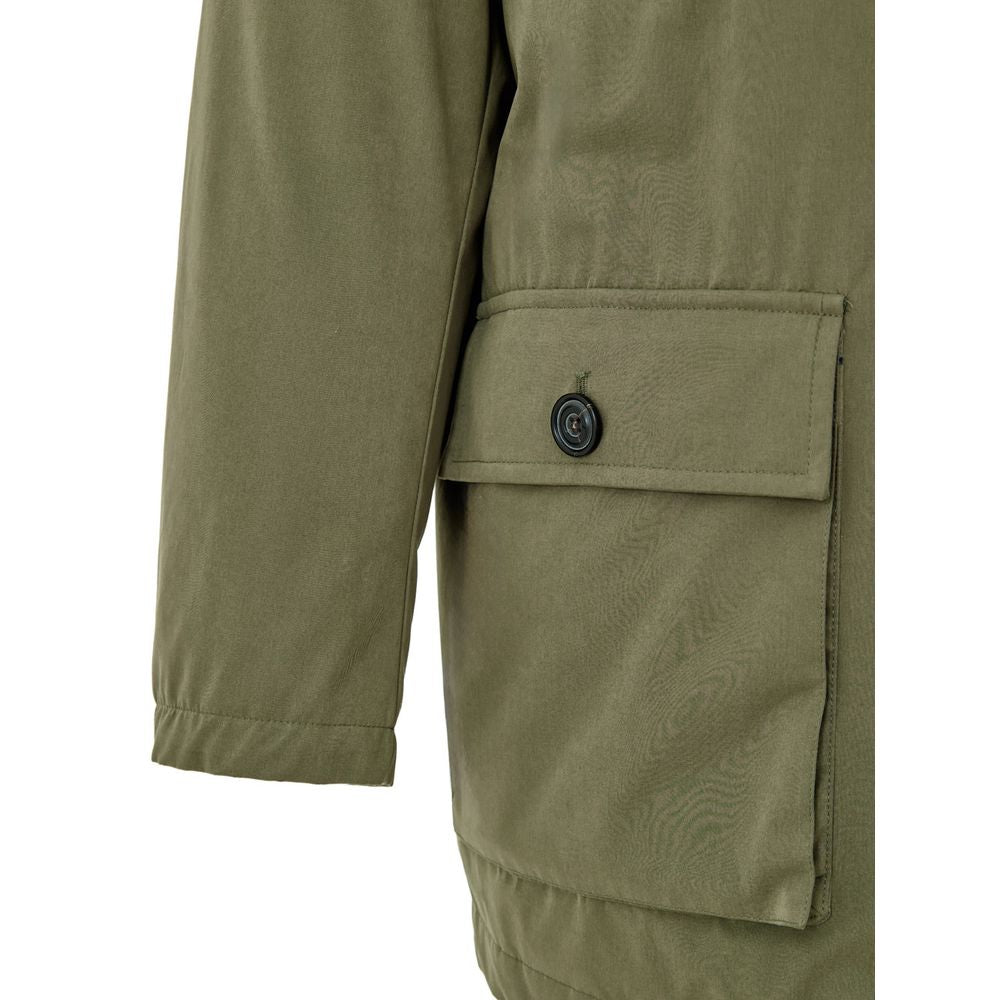 Paul & Shark Green Polyester Coat | Regal Royce