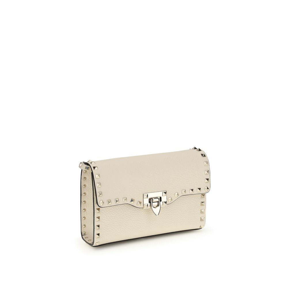 Valentino Garavani Beige Calf Leather Bos Taurus Shoulder Bag | Regal Royce