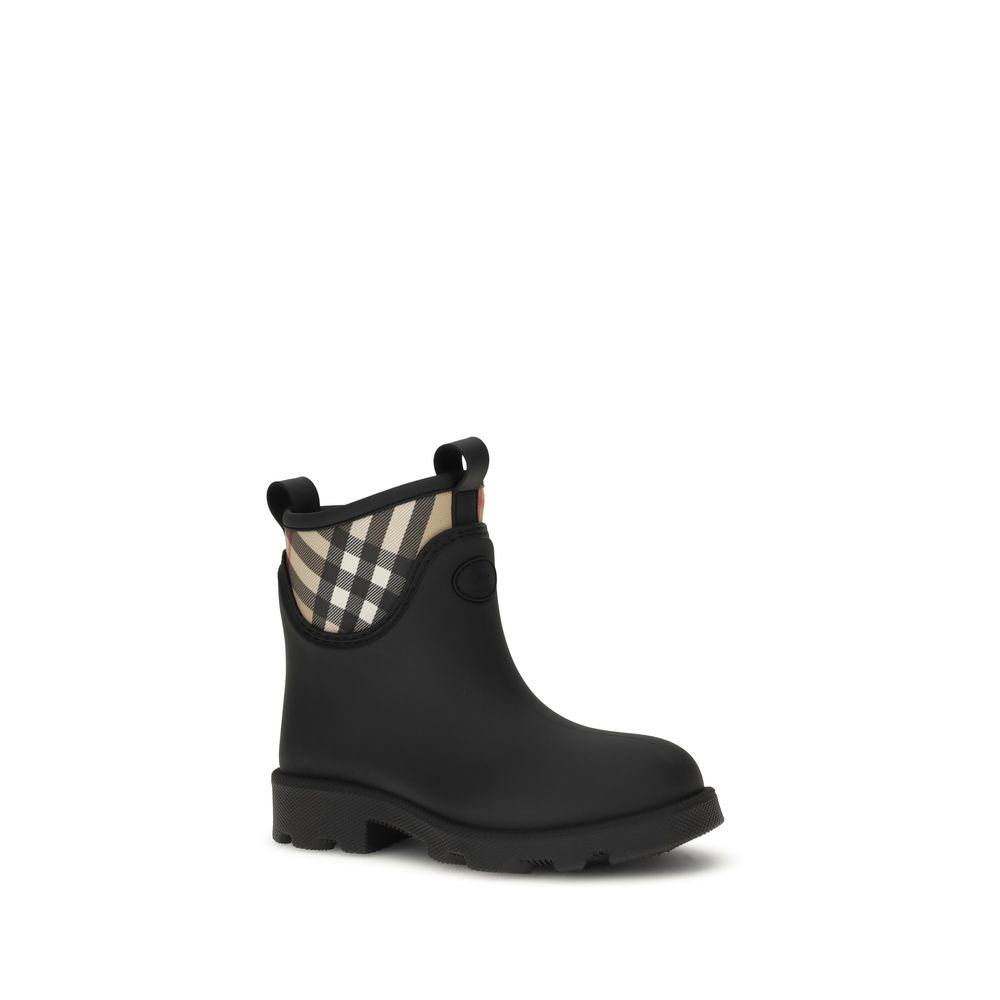 Burberry Black Rubber Ankle Boots | Regal Royce