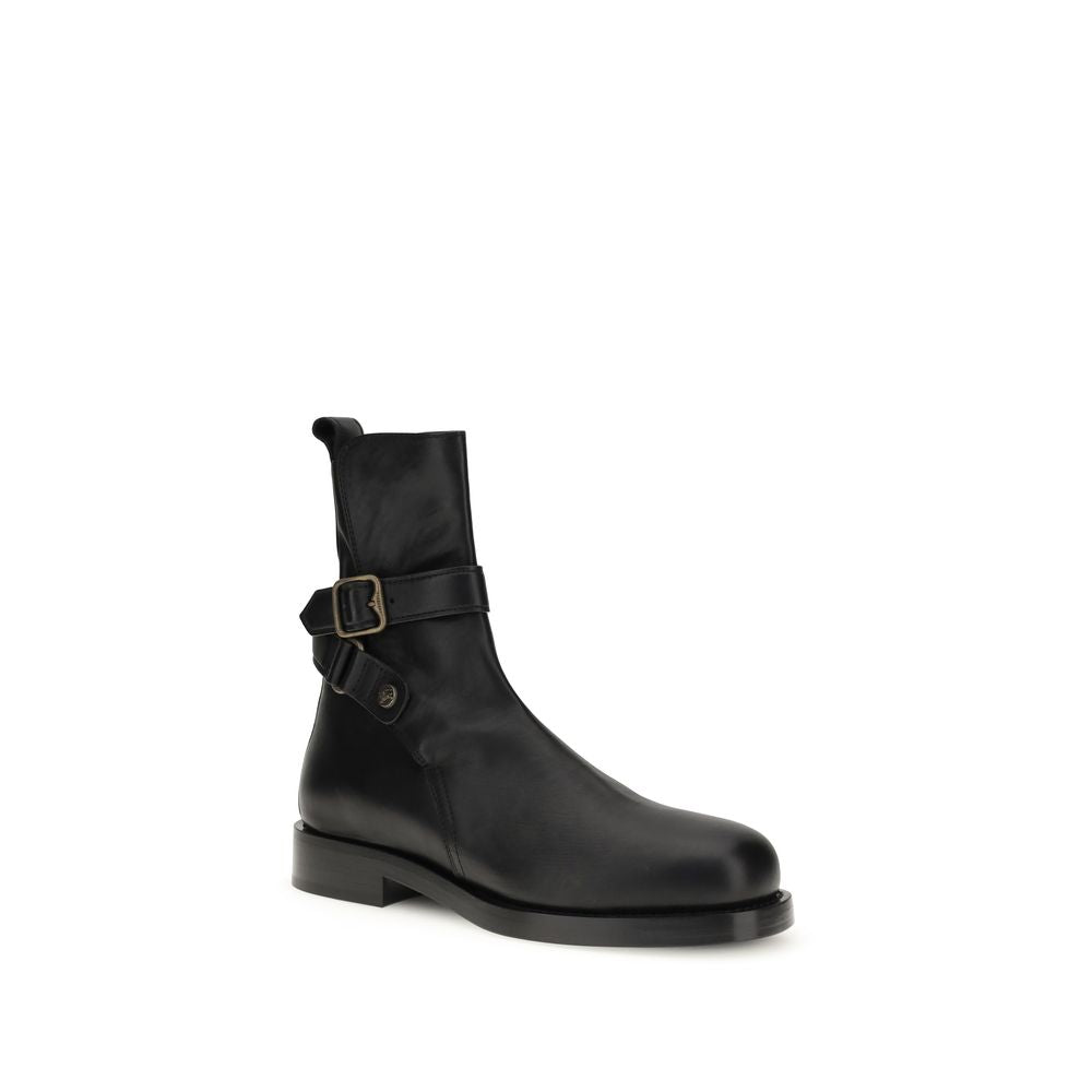 Burberry Black Calf Leather Bos Taurus Ankle Boots | Regal Royce