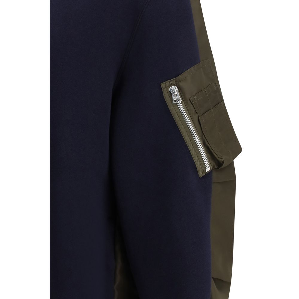 Sacai Blue Cotton Sweatshirt | Regal Royce