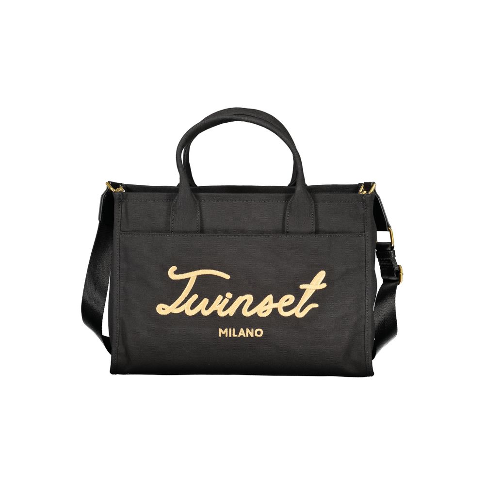 Twinset Nero Cotton Women Tote | Regal Royce