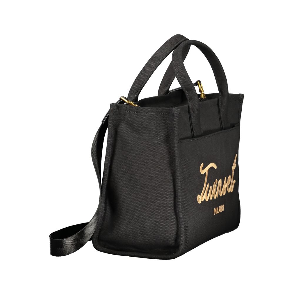 Twinset Nero Cotton Women Tote | Regal Royce