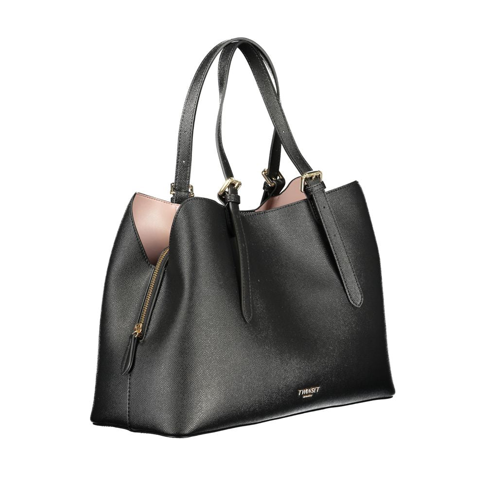 Twinset Nero Polyurethane Women Tote | Regal Royce