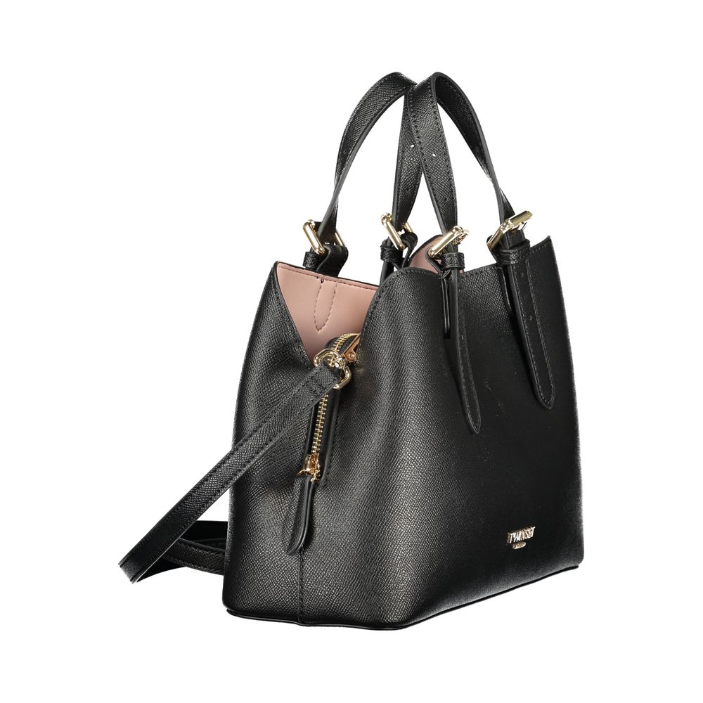 Twinset Nero Polyurethane Women Handbag | Regal Royce