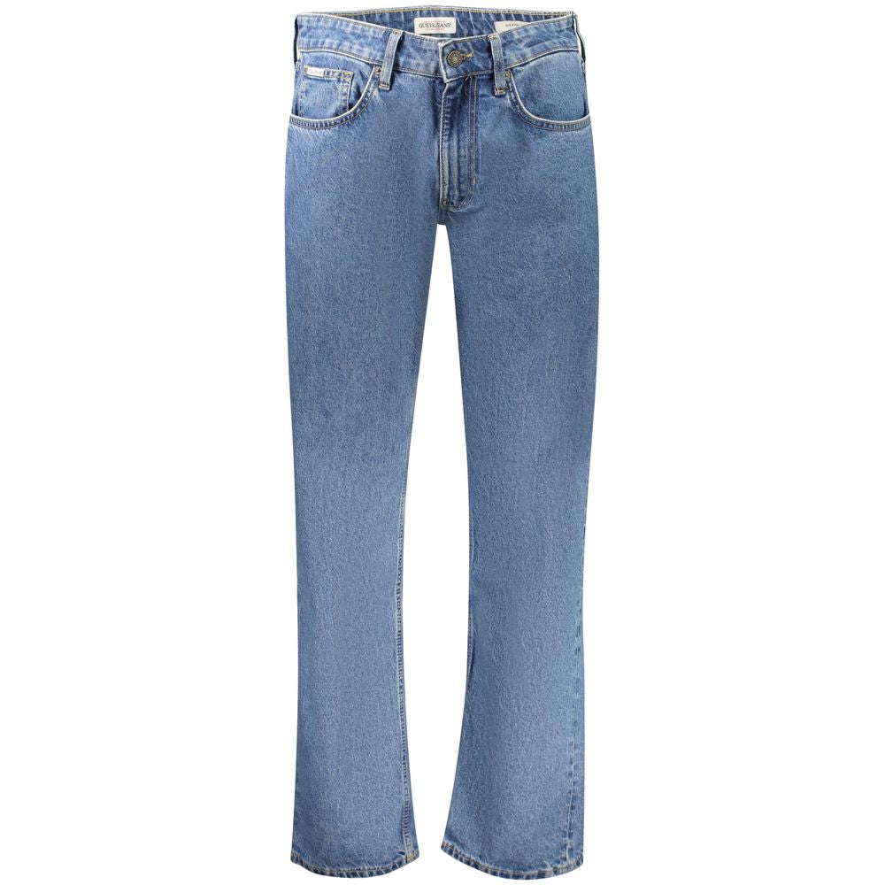 Guess Jeans Blue Cotton Straight-Leg Jeans | Regal Royce