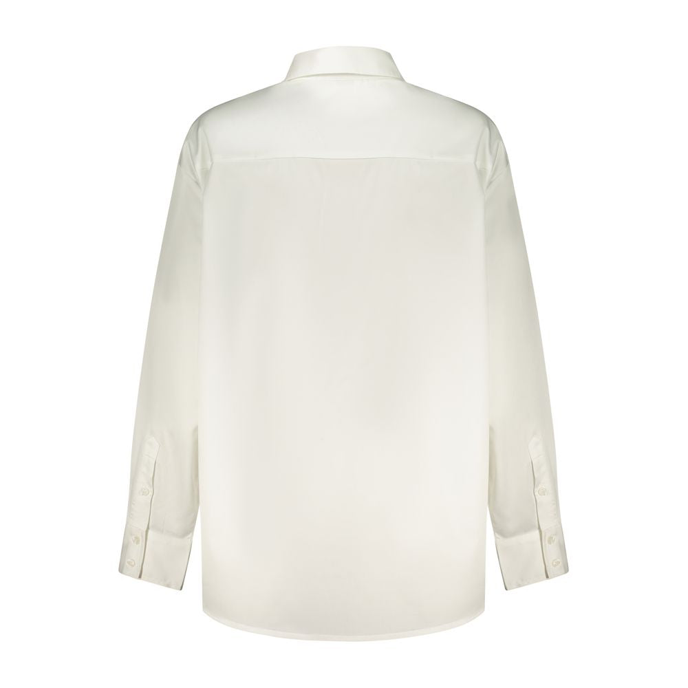 Guess Jeans Bianco Cotton Women Shirt | Regal Royce