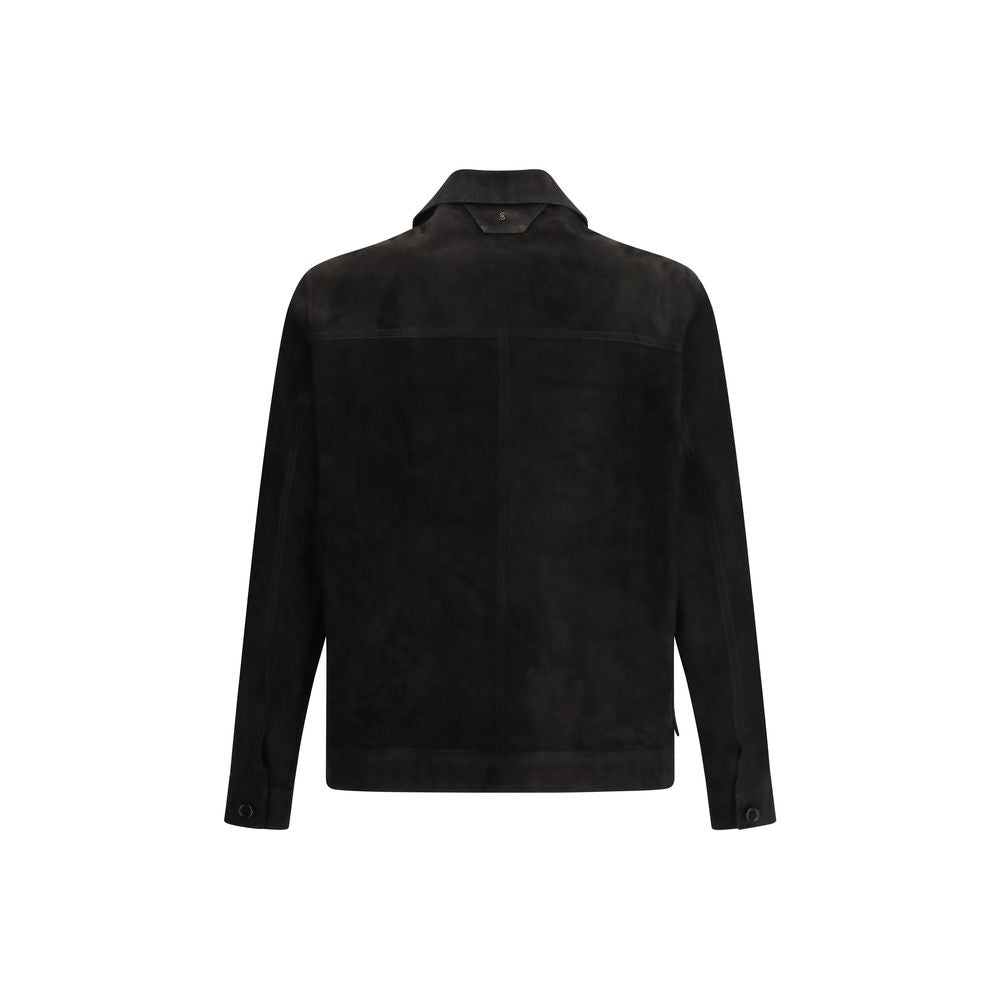 Salvatore Santoro Black Calf Leather Bos Taurus Clothing | Regal Royce