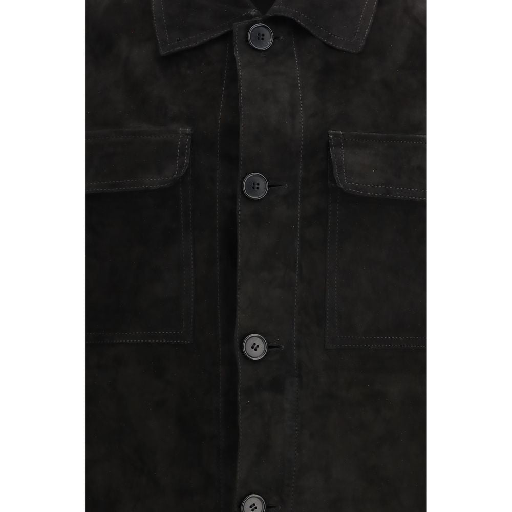 Salvatore Santoro Black Calf Leather Bos Taurus Clothing | Regal Royce
