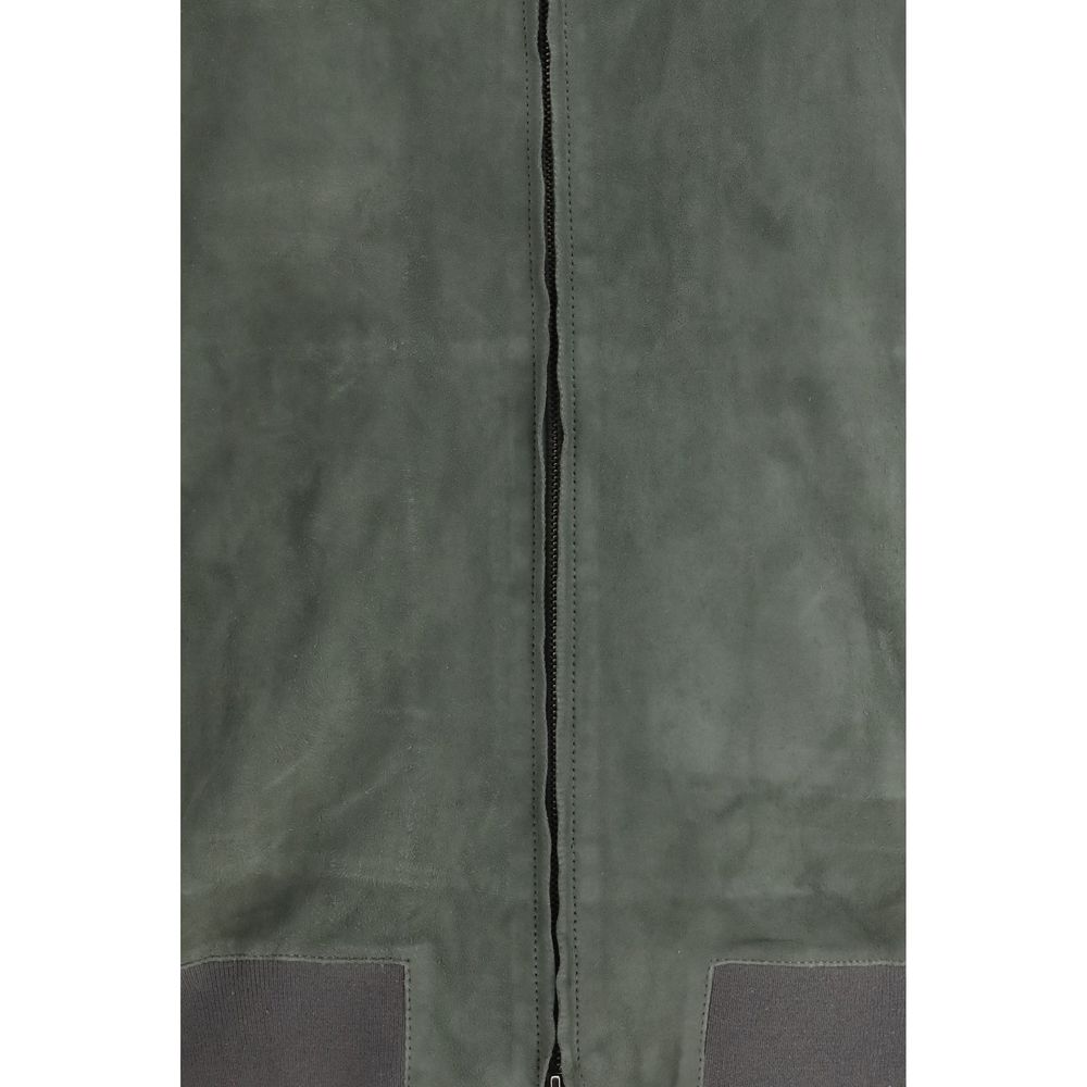 Salvatore Santoro Bicolor Calf Leather Bos Taurus Bomber | Regal Royce