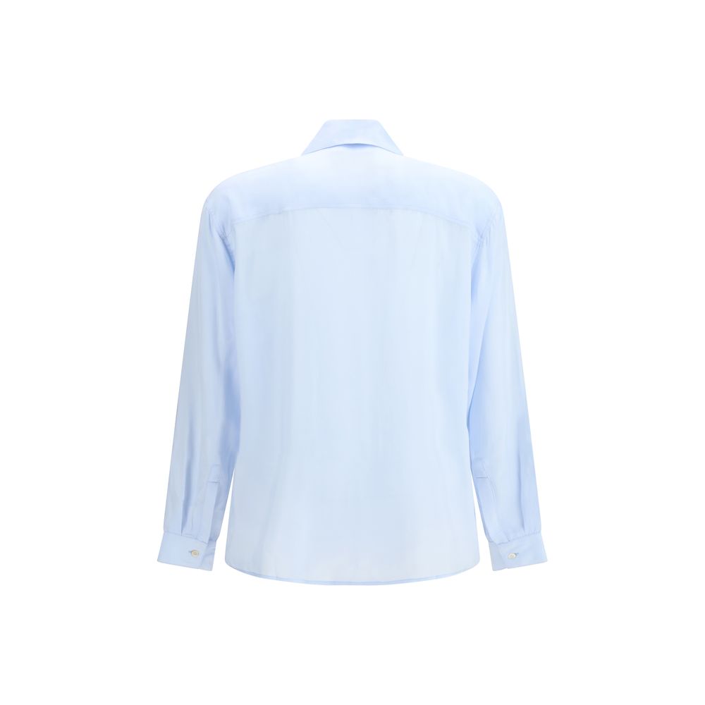 Baziszt Blue Cotton Dress Shirt | Regal Royce