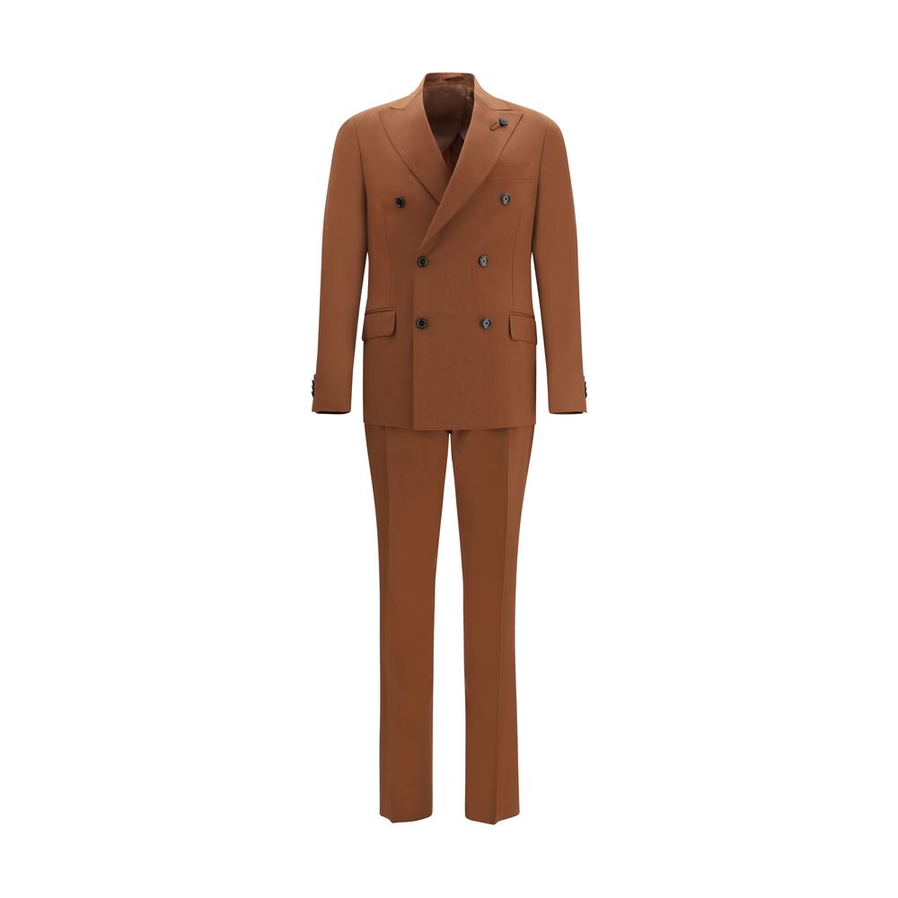 Lardini Brown Cotton Two-Piece Suit | Regal Royce
