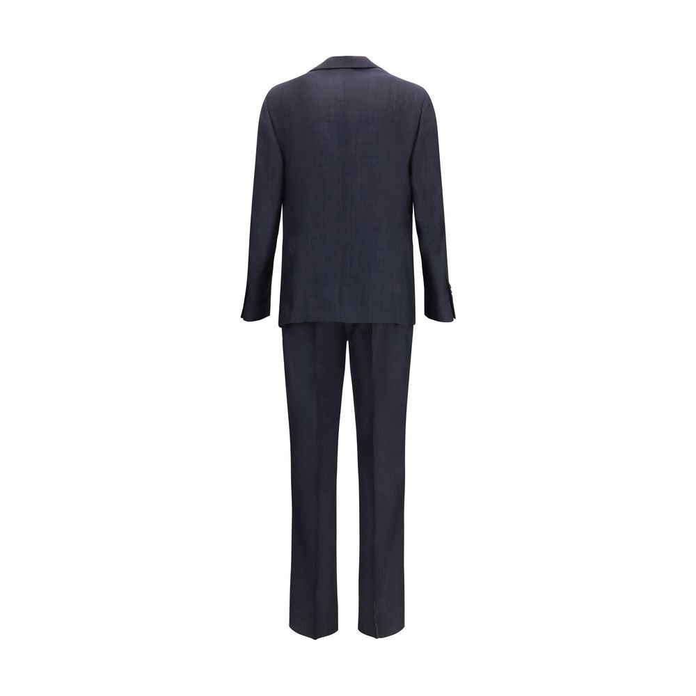 Lardini Blue Cotton Two-Piece Suit | Regal Royce