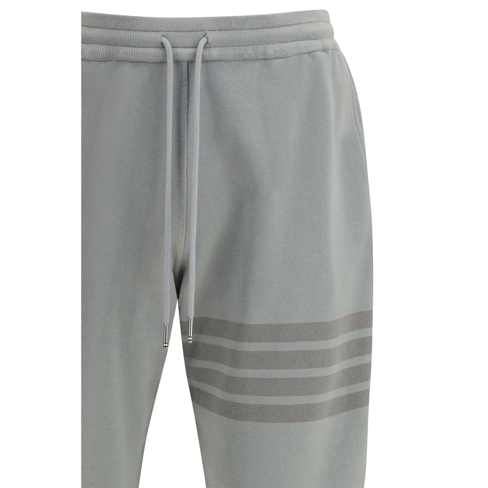 Thom Browne Gray Cotton Joggers (Workout Pants) | Regal Royce