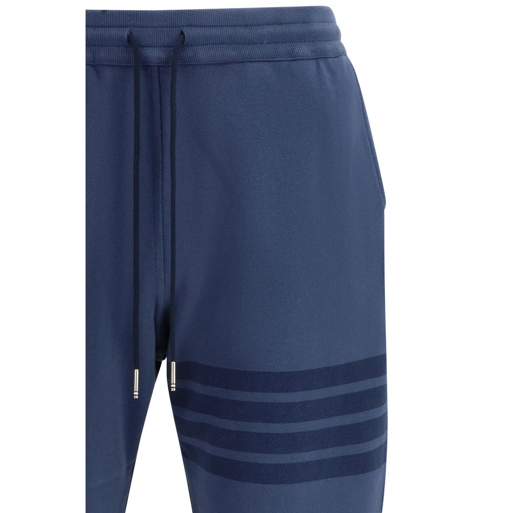 Thom Browne Blue Cotton Casual Pants | Regal Royce